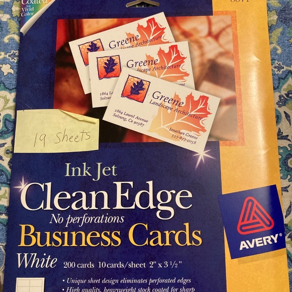 2 packages of blank business cards paper for design printing - Picture 2 of 5